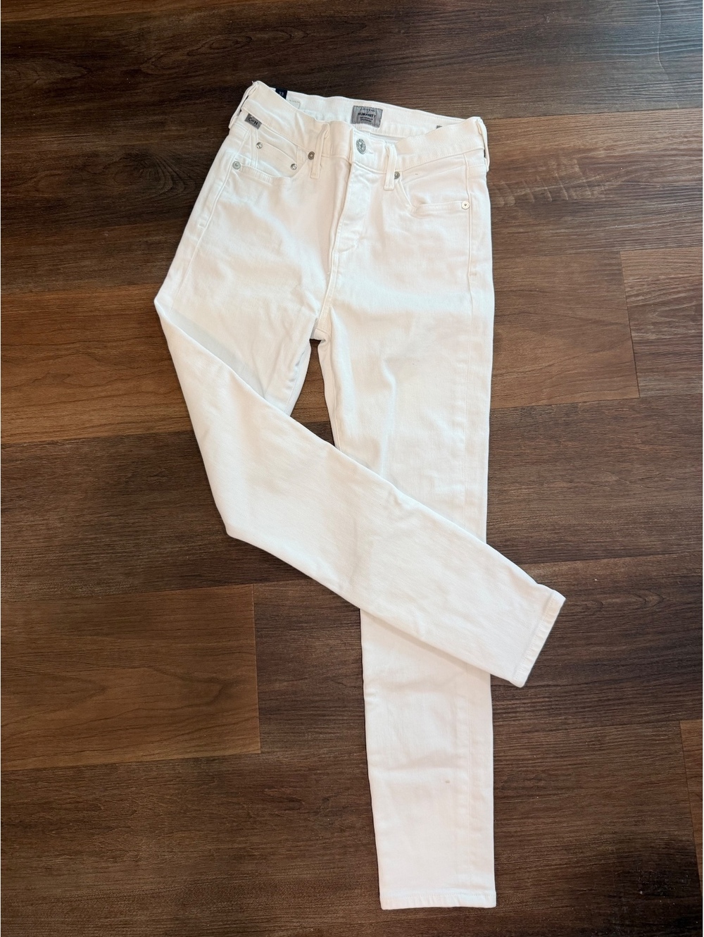Citizens of Humanity Rocket Crop High Rise Skinny Jeans, White, Size 23